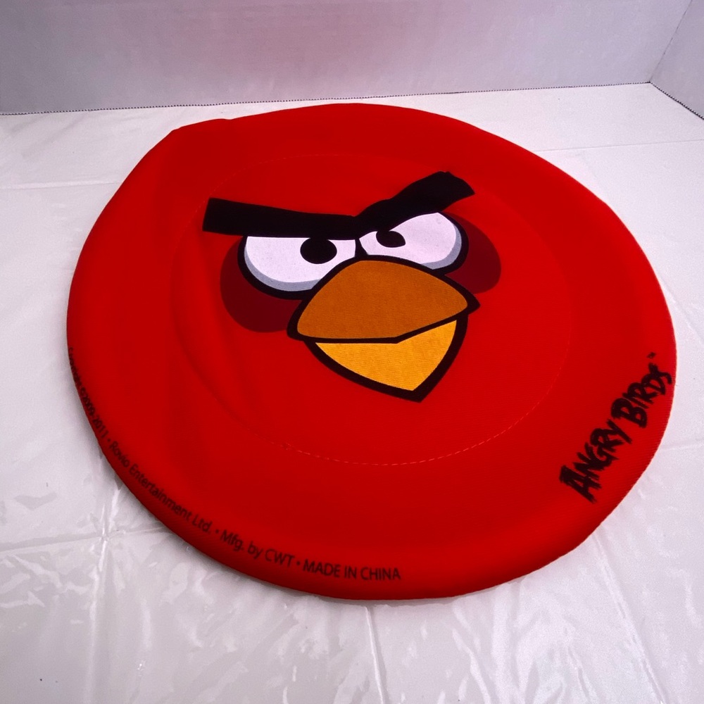 SAMPLE Red Angry Birds Medium Flying Disk Plush | 2011 ~13 CWT Collection